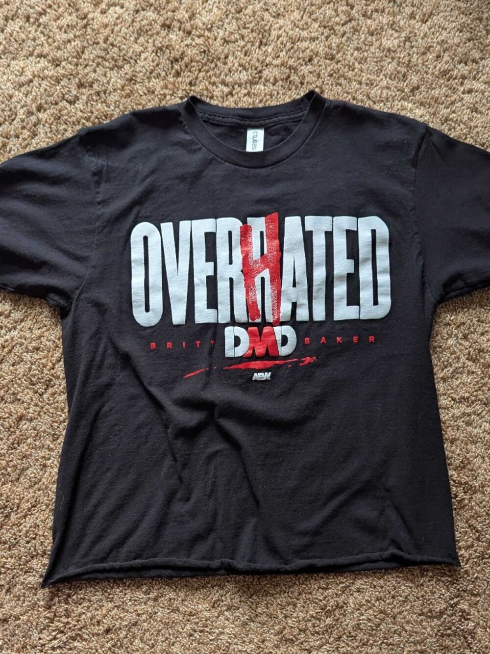 Britt Baker DMD AEW Shirt, sz M, cropped